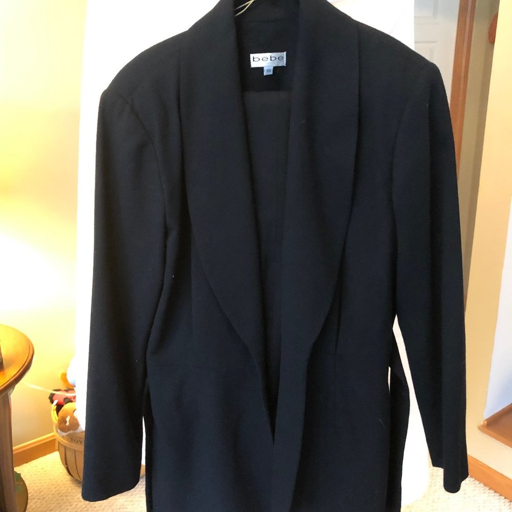 Bebe Jacket & matching pant suit size 10